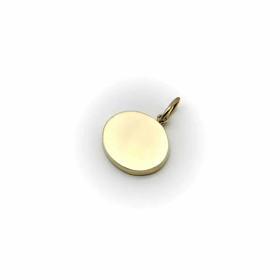Médaillon Aphrodite Signature en or 14 carats de style classique