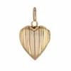 Médaillon coeur or rose