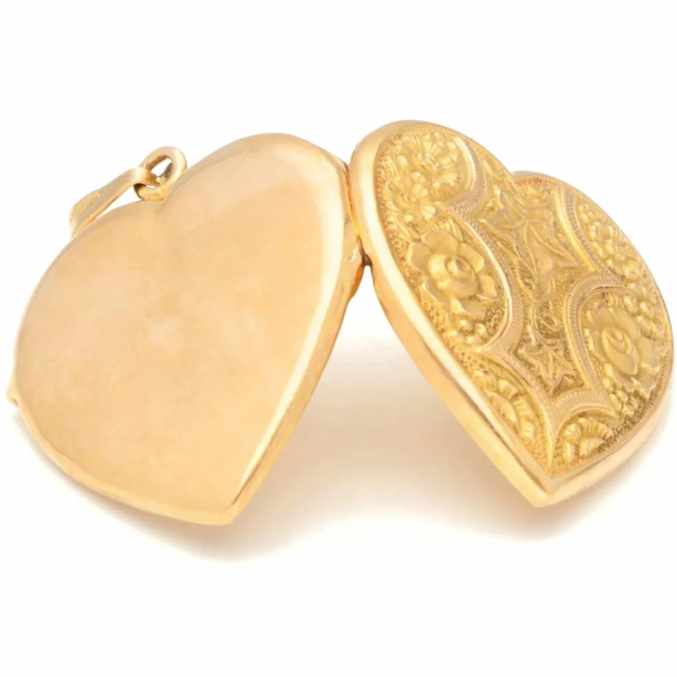 Médaillon en forme de coeur en or