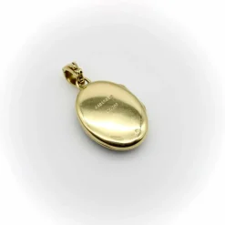Médaillon en émail guilloché diamant doré Fabergé