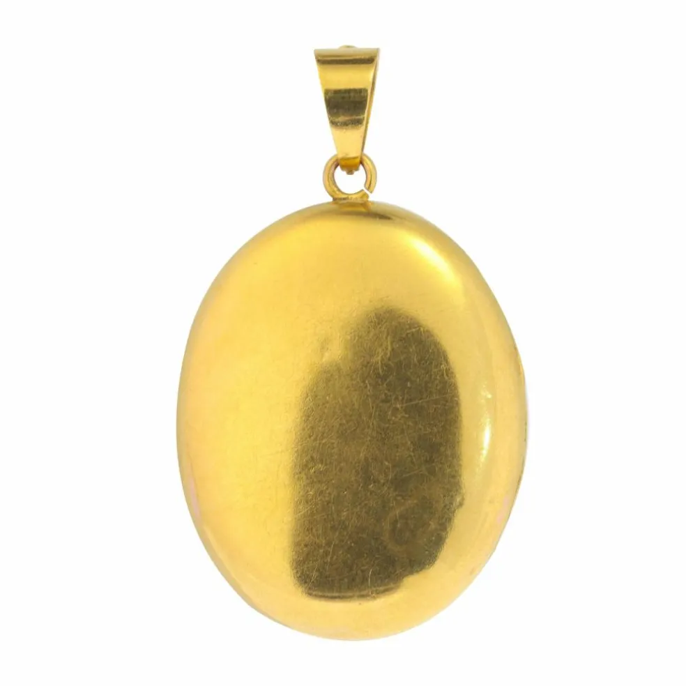 Médaillon en or avec diamant