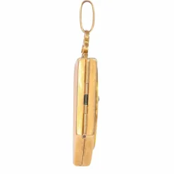 Médaillon en or avec émail, perles de rocaille