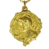 Médaillon or, avec diamants