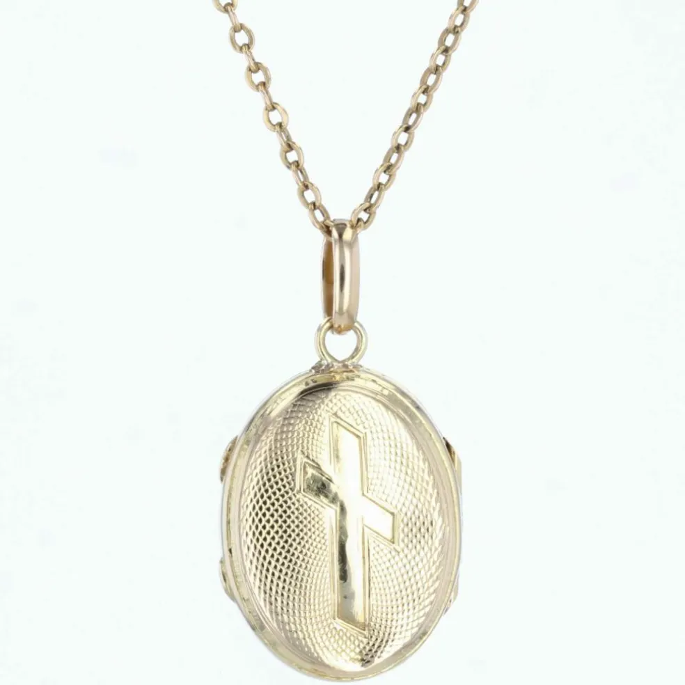 Médaillon ouvrant or jaune