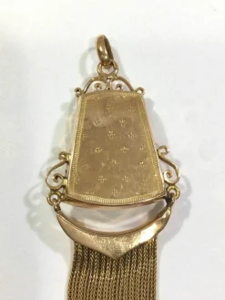 Médaillon Photo Or Art Nouveau