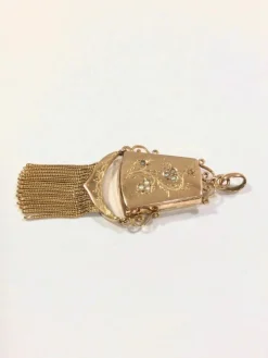 Médaillon Photo Or Art Nouveau