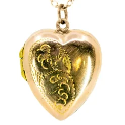 Médaillon porte-photo ancien or 9ct