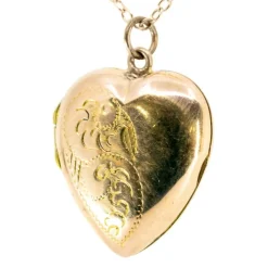 Médaillon porte-photo ancien or 9ct