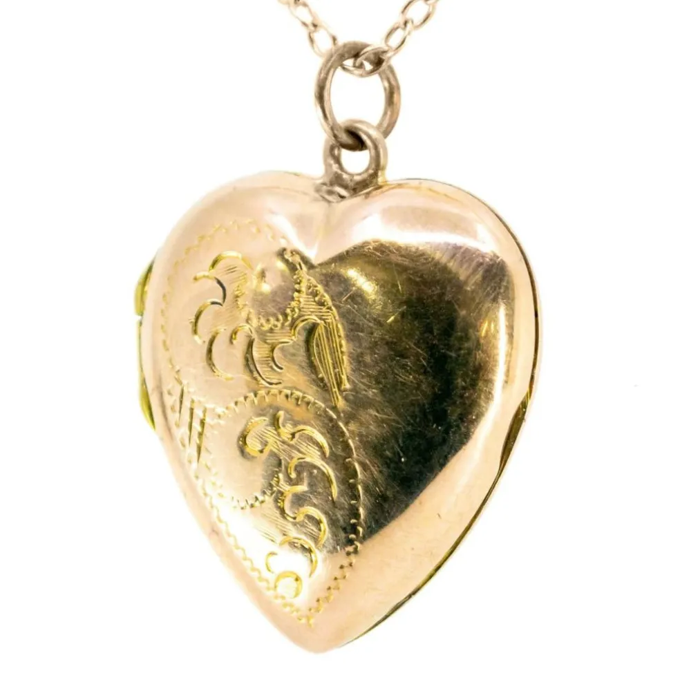 Médaillon porte-photo ancien or 9ct