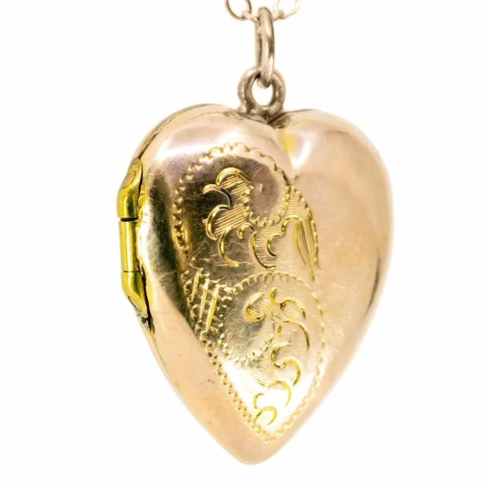 Médaillon porte-photo ancien or 9ct