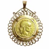 Medaille porte-pièce Marianne-coq