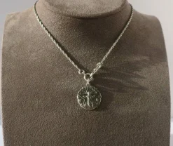 MELLERIO - Pendentif médaille Noël Etoile Argent