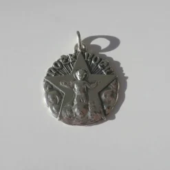 MELLERIO - Pendentif médaille Noël Etoile Argent