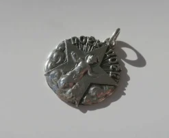 MELLERIO - Pendentif médaille Noël Etoile Argent