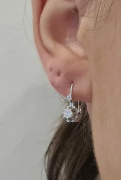Mono boucle d'oreille Or blanc Diamant
