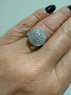 MontBlanc - Bague « La Dame Blanche » Or blanc et diamants