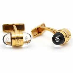 MONTBLANC - Boutons de manchette Or rose et diamants