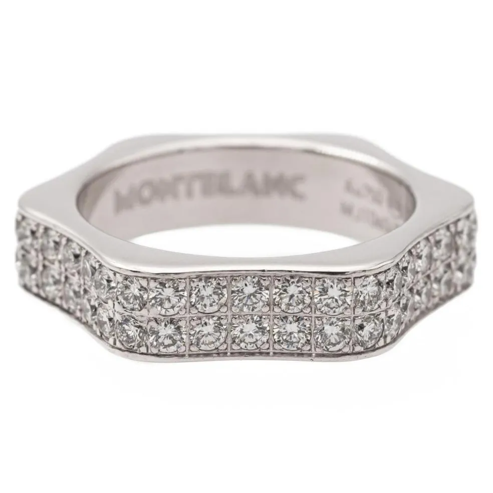 Montblanc Bague Alliance 4810 Or blanc Diamant
