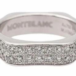Montblanc Bague Alliance 4810 Or blanc Diamant