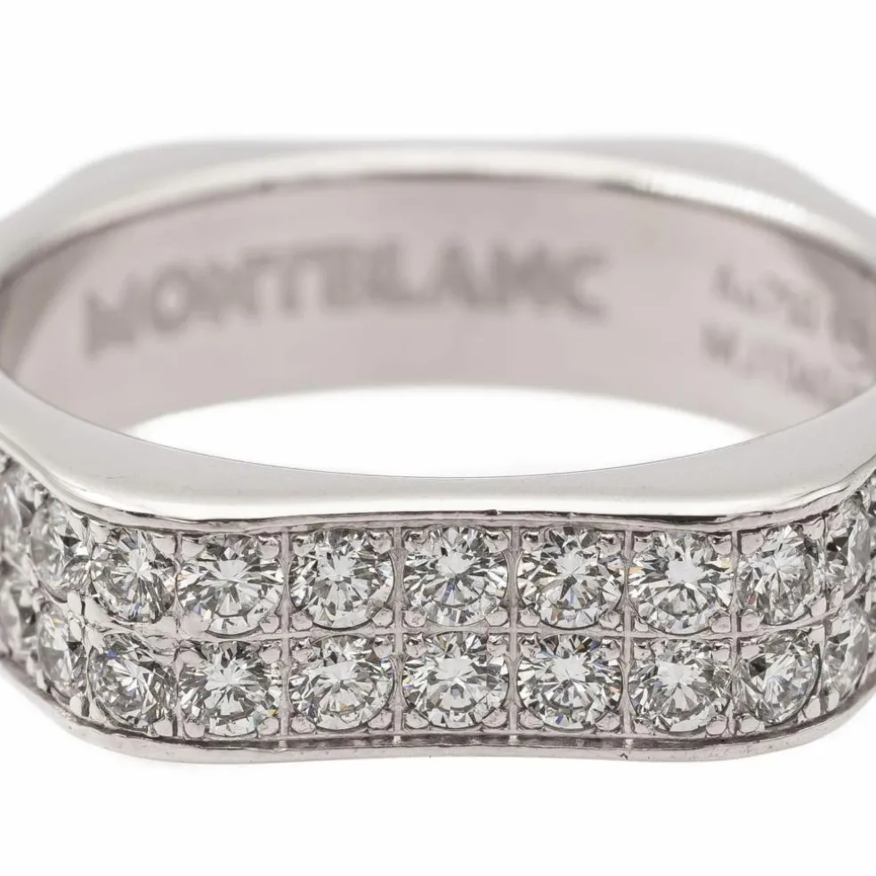 Montblanc Bague Alliance 4810 Or blanc Diamant