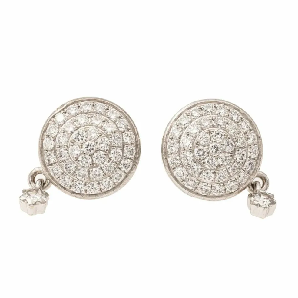MontBlanc Boucles d'oreilles Dame Blanche Or blanc Diamant
