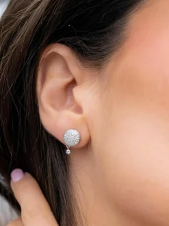 MontBlanc Boucles d'oreilles Dame Blanche Or blanc Diamant