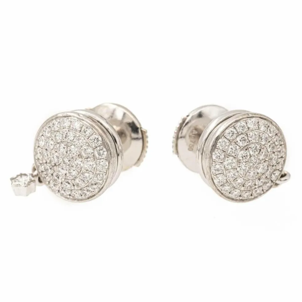 MontBlanc Boucles d'oreilles Dame Blanche Or blanc Diamant
