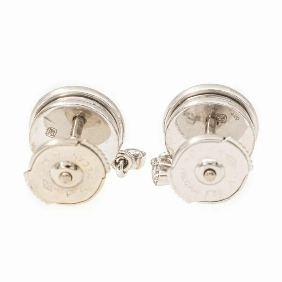 MontBlanc Boucles d'oreilles Dame Blanche Or blanc Diamant