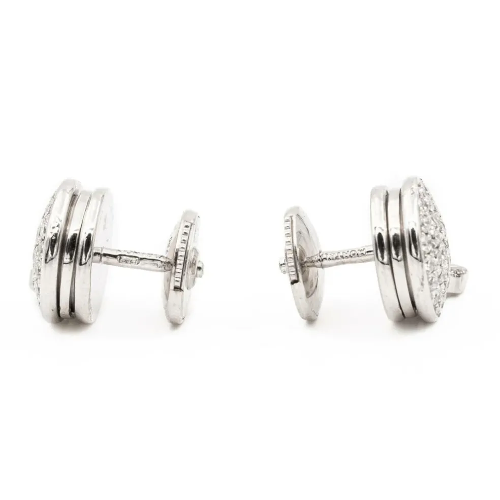 MontBlanc Boucles d'oreilles Dame Blanche Or blanc Diamant