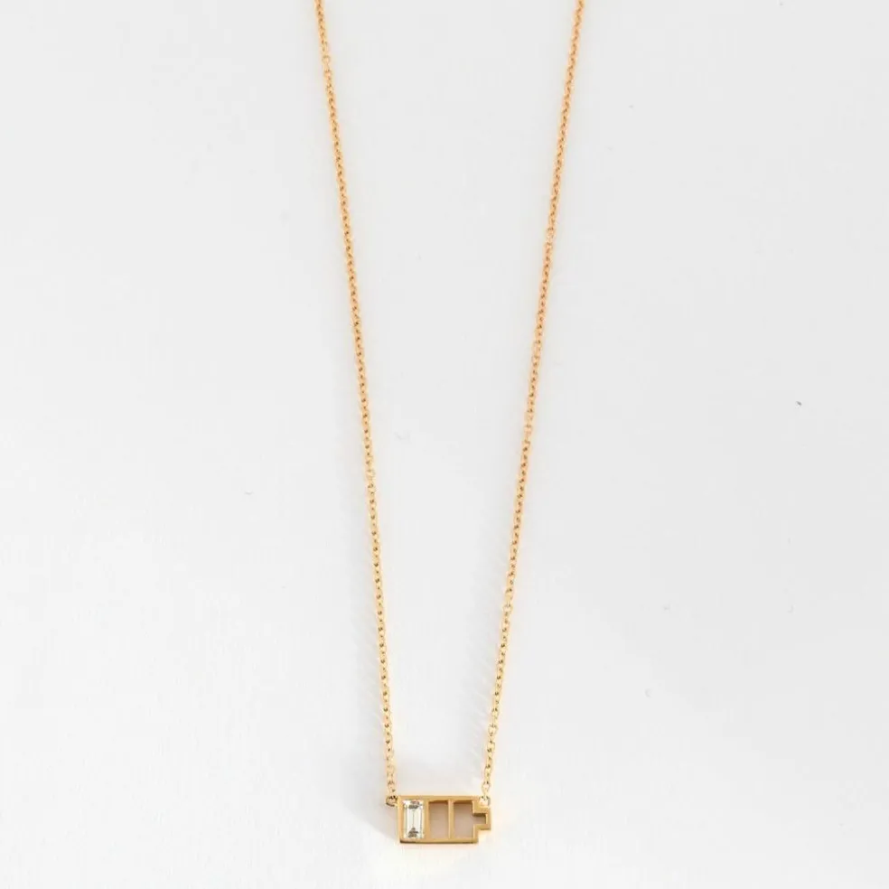 NADINE GHOSN - Collier De Charge D'alimentation en or rose et diamant