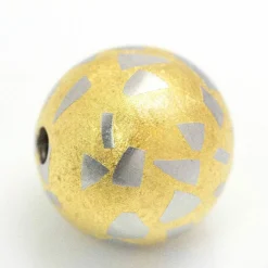 NIESSING - Pendentif TERRAZZO en or et platine