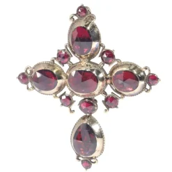 Or, grenats Croix Badine