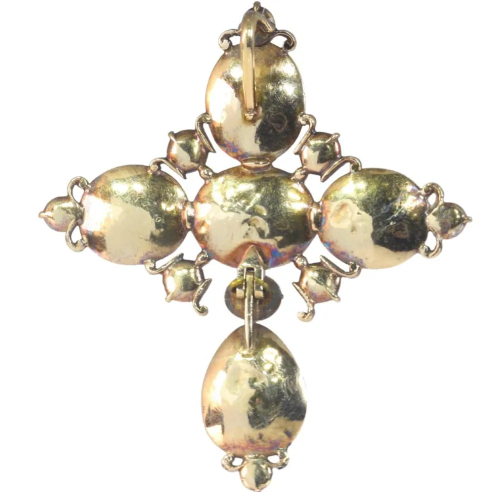 Or, grenats Croix Badine