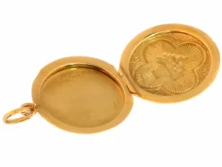 Or, Médaillon émaillé