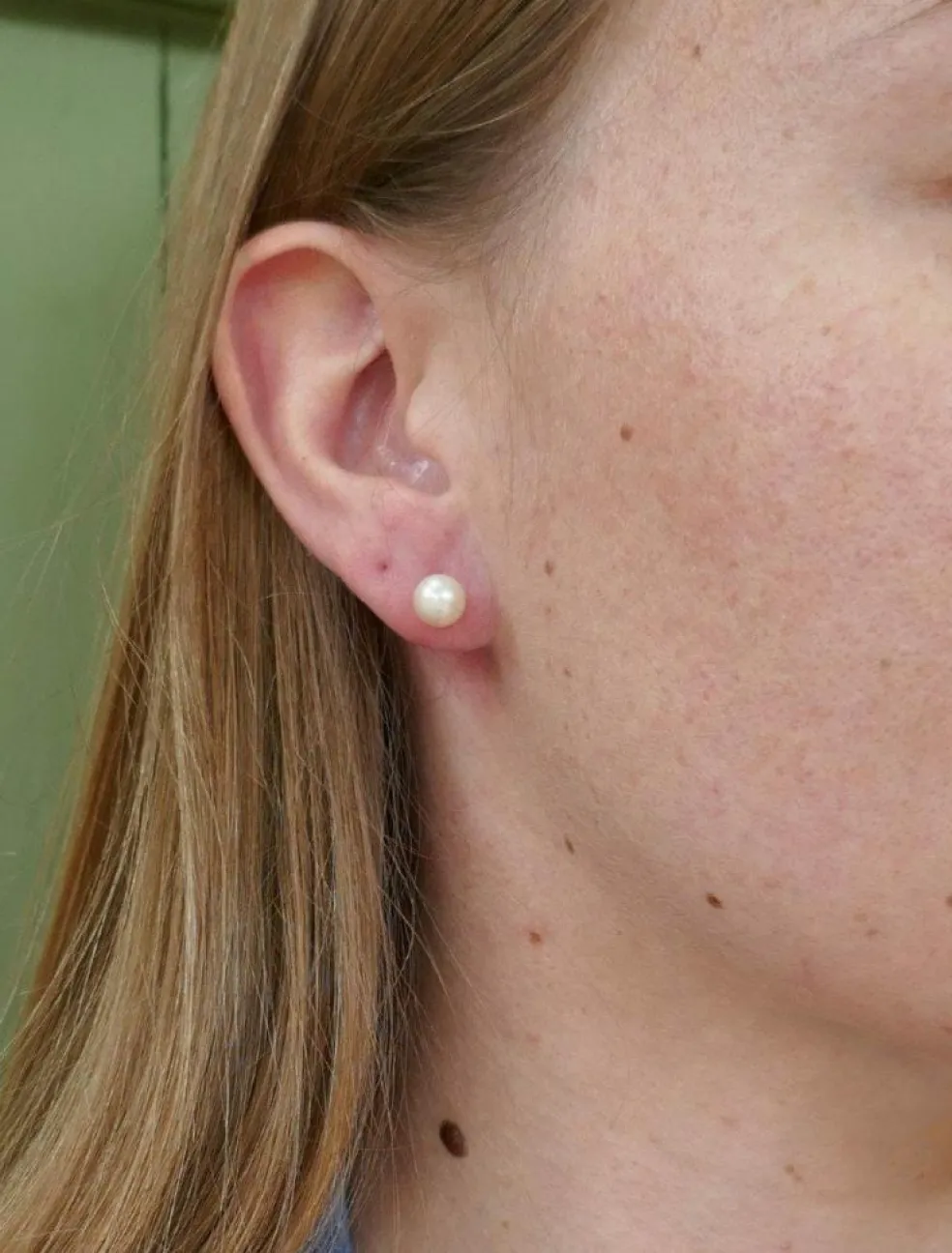 Paire de Boucles d'Oreilles Perles de Culture
