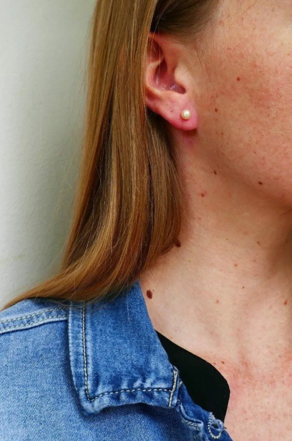 Paire de Boucles d'Oreilles Perles de Culture