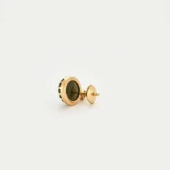 Paire de boucles opales et diamants