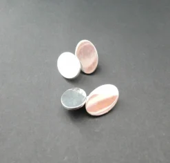 Paire De Boutons De Manchettes En Argent