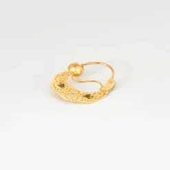 Paire de créole savoyarde, fin XIXéme, or jaune