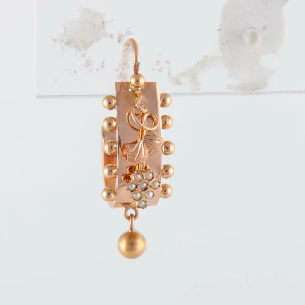 Paire de pendants "briquets", XIXème siècle