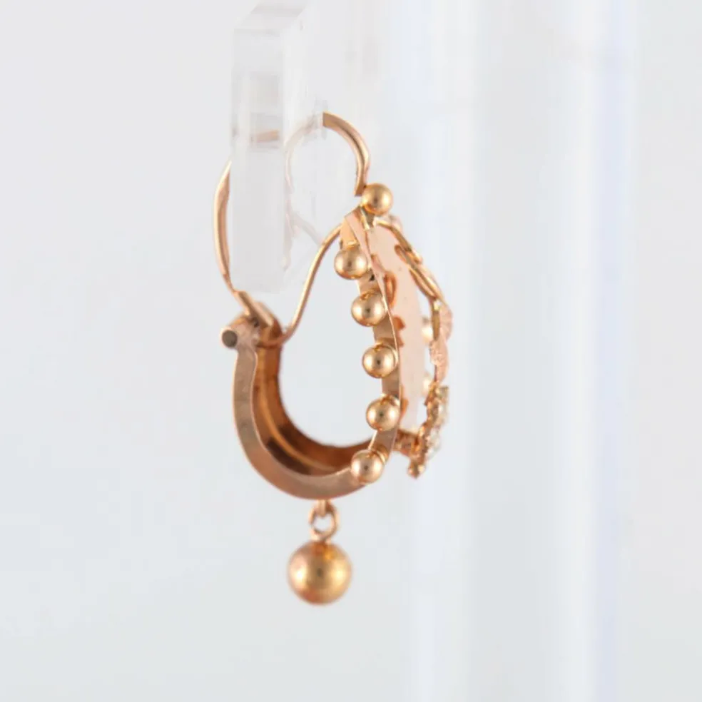 Paire de pendants "briquets", XIXème siècle