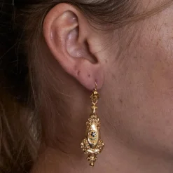 Paire de pendants d'oreilles Or jaune