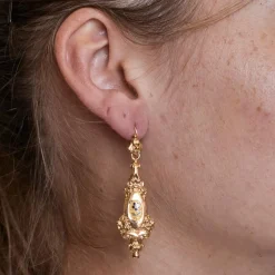 Paire de pendants d'oreilles Or jaune