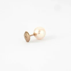 Paire de puces d'oreilles perles Akoya