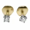 Paire Puces d'Oreilles Or Diamant