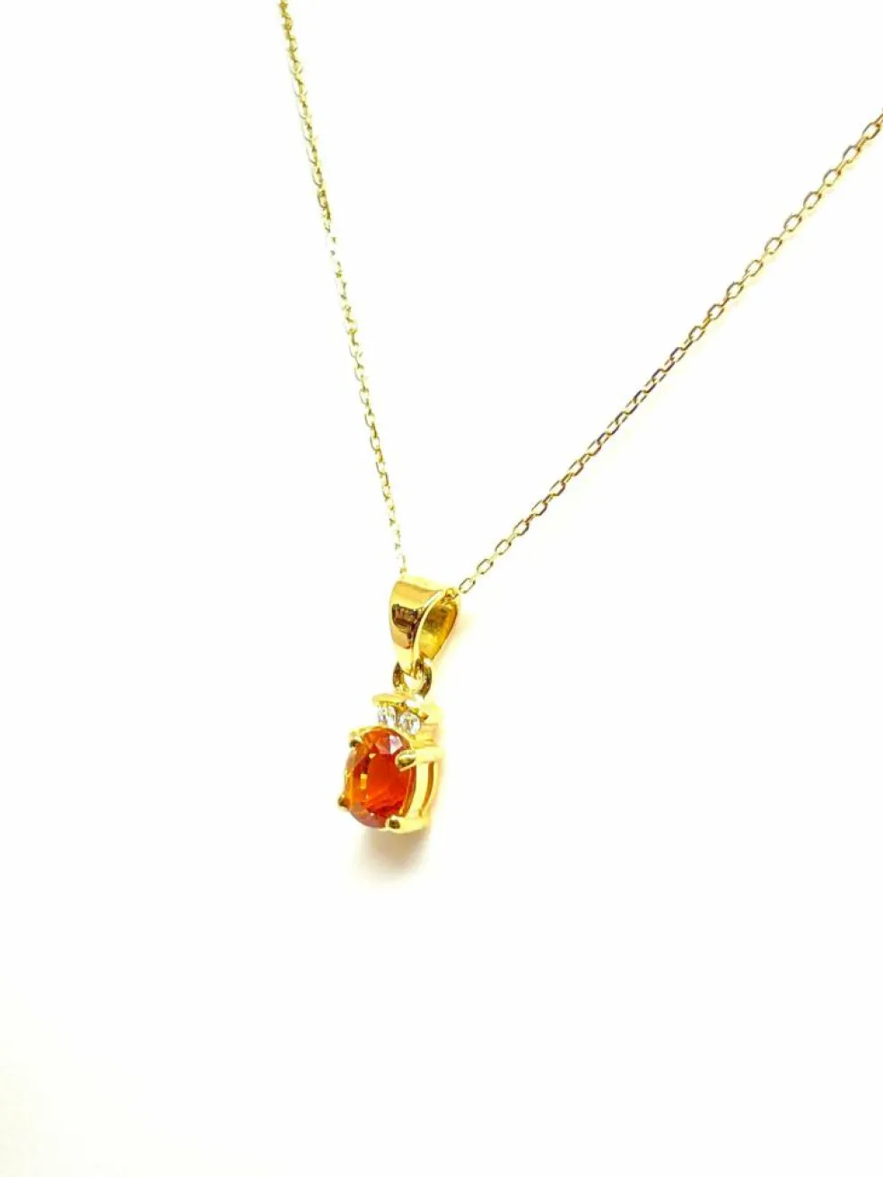 Parure 2 pièces en or jaune, diamants et citrines