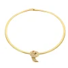 Parure collier et boucles d'oreilles or jaune