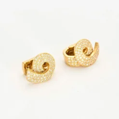Parure collier et boucles d'oreilles or jaune