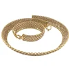 Parure deux pièces collier et bracelet 3 ors