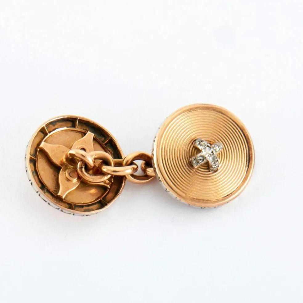 Parure d'habit Diamants Or et Platine